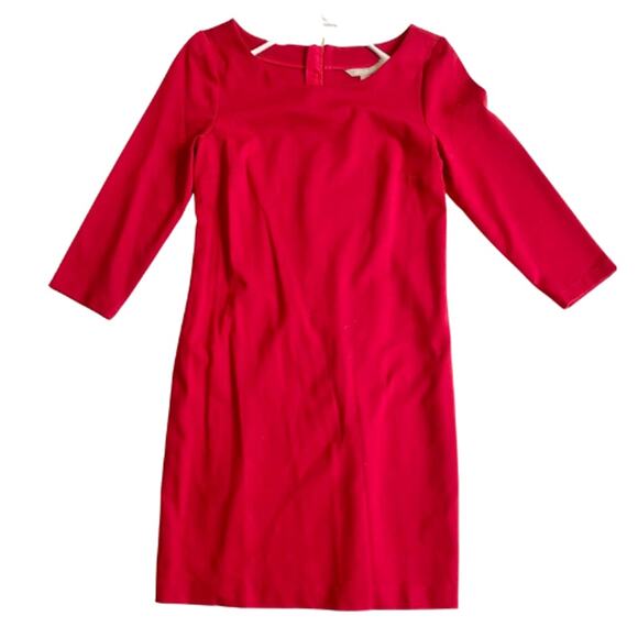 Banana Republic Red Sheath Dress with Gold Back Zip – EUC Size 10 - Picture 2 of 3